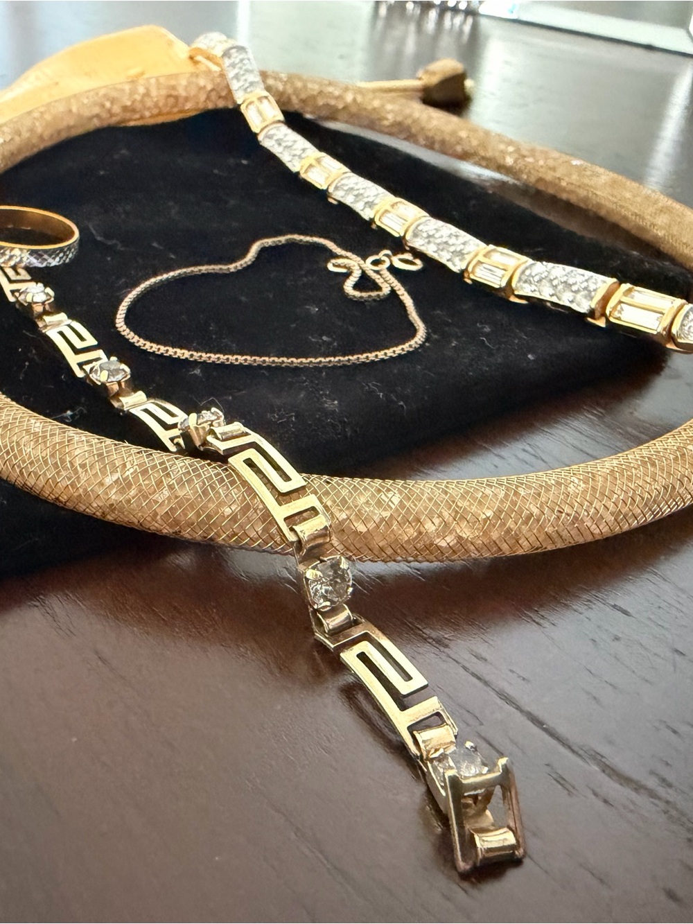 Curated Gold Jewelry Mix Includes Swarovski Stardust Necklace - Picture 2 of 5